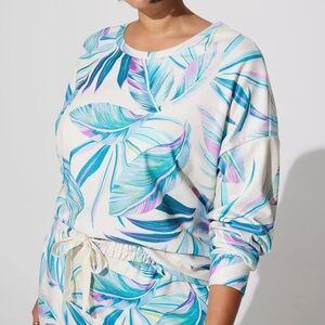 Torrid Terry Cloth Long Sleeve Beach‎ Sweatshirt Size 3X NWT